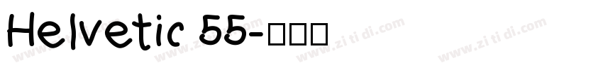 Helvetic 55字体转换